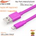 Yellowknife® Lightning to USB Cable [Apple MFi Certified], Flat / Purple 3.3FT